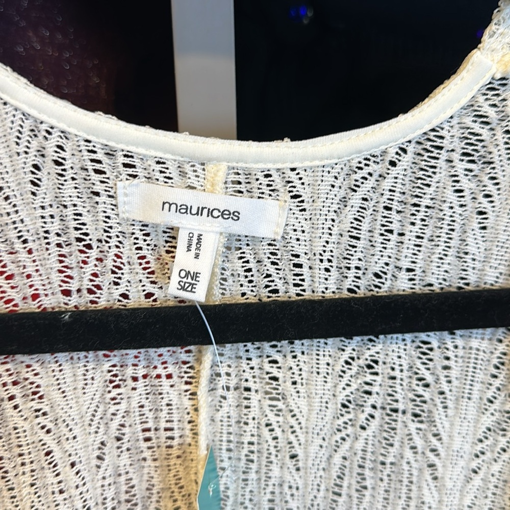 Maurices Cream Open-Front Jacket - image 2